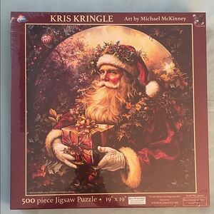 NEW SunsOut Kris Kringle 500 Piece Jigsaw Puzzle 🧩